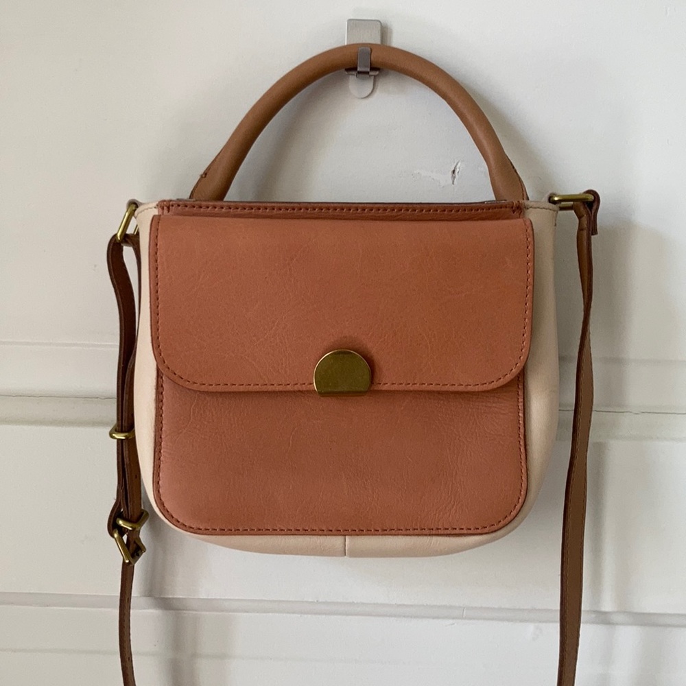 Madewell Mini Abroad Cross strap Leather Purse